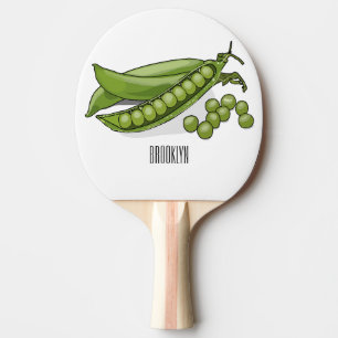 Raquette De Ping Pong Illustration de dessin de pois