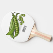 Raquette De Ping Pong Illustration de dessin de pois (Côté)