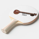 Raquette De Ping Pong Illustration de dessin de Sitar (Devant Angle)