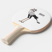Raquette De Ping Pong Illustration de dessin du secrétaire pour oiseaux (Devant Angle)