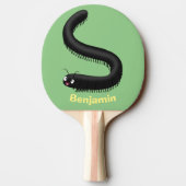 Raquette De Ping Pong Illustration de dessin mignon millipede (Dos)