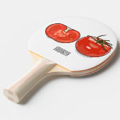 Raquette De Ping Pong Illustration de dessin sur la tomate (Devant Angle)