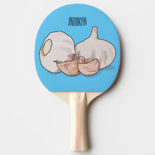 Raquette De Ping Pong Illustration de dessin sur l'ail