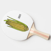 Raquette De Ping Pong Illustration de dessin sur le maïs (Côté)