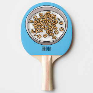 Raquette De Ping Pong Illustration de dessin sur les céréales