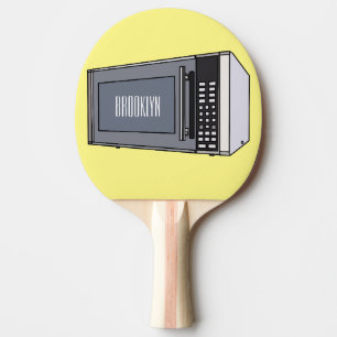 Raquette De Ping Pong Illustration de dessin sur micro-ondes