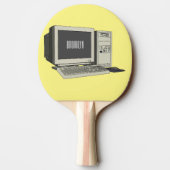 Raquette De Ping Pong Illustration de dessin sur ordinateur (Dos)