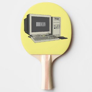 Raquette De Ping Pong Illustration de dessin sur ordinateur