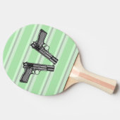Raquette De Ping Pong Illustration de deux pistolets (Côté)