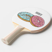 Raquette De Ping Pong Illustration de Donut (Devant Angle)