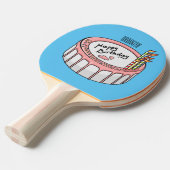 Raquette De Ping Pong Illustration de gâteau d'anniversaire (Devant Angle)