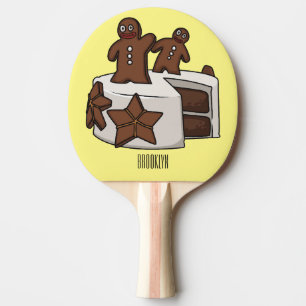 Raquette De Ping Pong Illustration de gâteau de pain d'épices