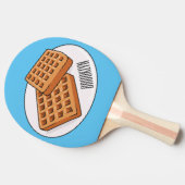 Raquette De Ping Pong Illustration de gaufre (Côté)