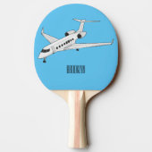 Raquette De Ping Pong Illustration de jet privé (Dos)