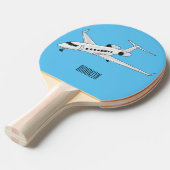 Raquette De Ping Pong Illustration de jet privé (Devant Angle)