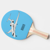 Raquette De Ping Pong Illustration de jet privé (Côté)