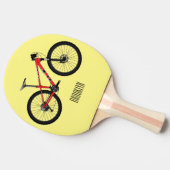 Raquette De Ping Pong Illustration de la bande dessinée de vélo (Côté)