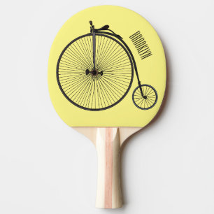 Raquette De Ping Pong Illustration de la bande dessinée de vélo à grande