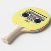 Raquette De Ping Pong Illustration de la bande dessinée radio (Devant Angle)
