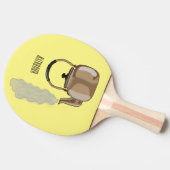 Raquette De Ping Pong Illustration de la bouilloire à thé ou à thé (Côté)