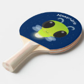 Raquette De Ping Pong Illustration de la luciole vert mou (Devant Angle)