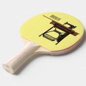 Raquette De Ping Pong Illustration de la machine à coudre (Devant Angle)