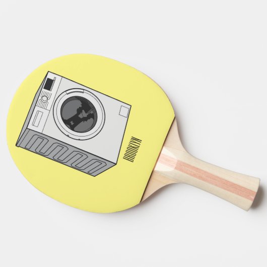 Raquette De Ping Pong Illustration de la machine à laver (Côté)