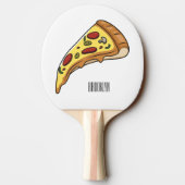 Raquette De Ping Pong Illustration de la pizza (Dos)