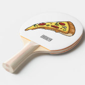 Raquette De Ping Pong Illustration de la pizza (Devant Angle)