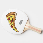 Raquette De Ping Pong Illustration de la pizza (Côté)