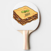Raquette De Ping Pong Illustration de Lasagna (Dos)