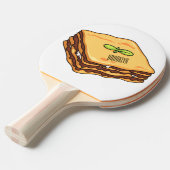 Raquette De Ping Pong Illustration de Lasagna (Devant Angle)