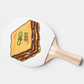 Raquette De Ping Pong Illustration de Lasagna (Côté)