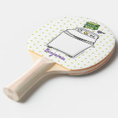 Raquette De Ping Pong Illustration de lave-linge mignonne (Devant Angle)