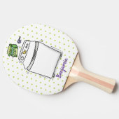 Raquette De Ping Pong Illustration de lave-linge mignonne (Côté)