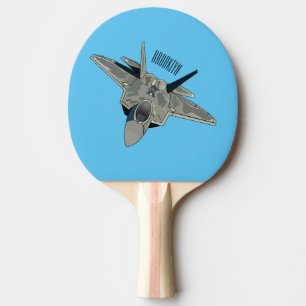 Raquette De Ping Pong Illustration de l'avion de chasse