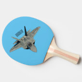 Raquette De Ping Pong Illustration de l'avion de chasse (Côté)