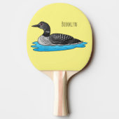 Raquette De Ping Pong Illustration de Loon bird (Dos)