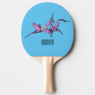 Raquette De Ping Pong Illustration de l'orchidée mante