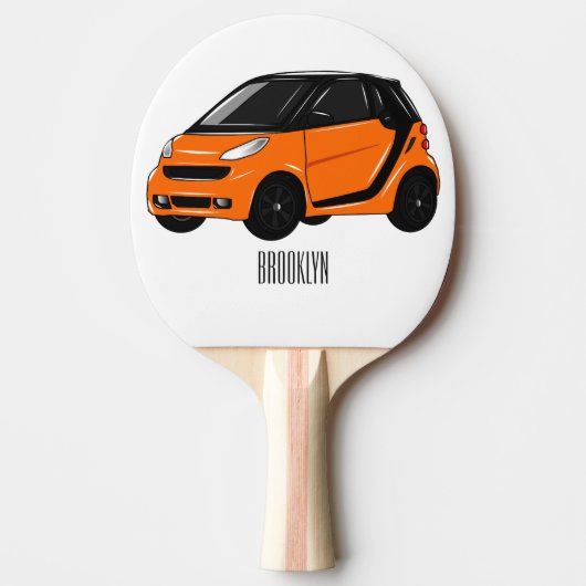 Raquette De Ping Pong Illustration de micro-voiture (Devant)