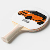 Raquette De Ping Pong Illustration de micro-voiture (Devant Angle)