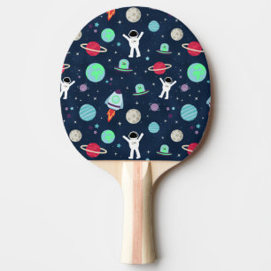 Raquette De Ping Pong illustration de motif spatial