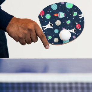 Raquette De Ping Pong illustration de motif spatial