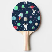 Raquette De Ping Pong illustration de motif spatial (Devant)