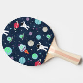 Raquette De Ping Pong illustration de motif spatial (Côté)