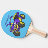 Raquette De Ping Pong Illustration de moto Purple Quad (Côté)
