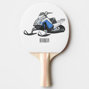 Raquette De Ping Pong Illustration de motoneige
