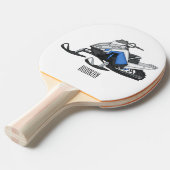 Raquette De Ping Pong Illustration de motoneige (Devant Angle)