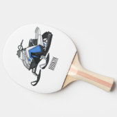 Raquette De Ping Pong Illustration de motoneige (Côté)