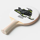 Raquette De Ping Pong Illustration de motoneige (Devant Angle)